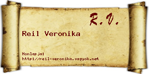 Reil Veronika névjegykártya